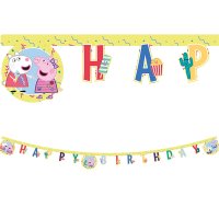 Peppa Pig Messy Play Happy Birthday Banner