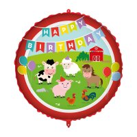 18" Happy Birthday Farm Yard Foil Balloons