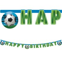Football Fans Happy Birthday Banner 1pk