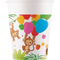 Jungle Balloons Paper Cups 8pk