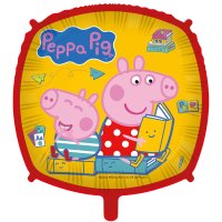 18" Peppa Pig Square Shaped Foil Balloons