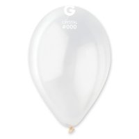 12" Crystal Clear Latex Balloons 100pk