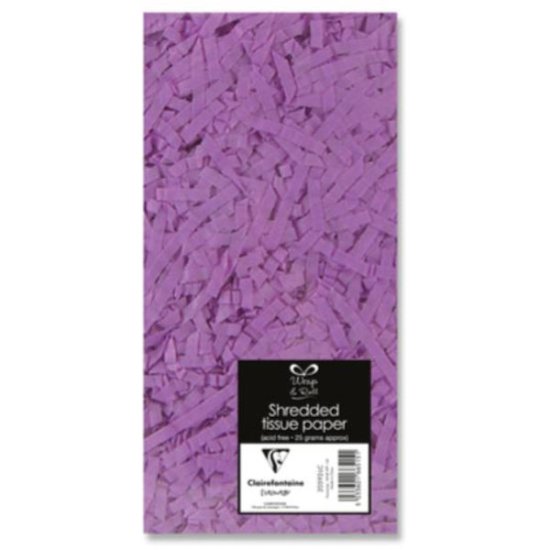 Lilac Shredded Tissue Paper - Click Image to Close