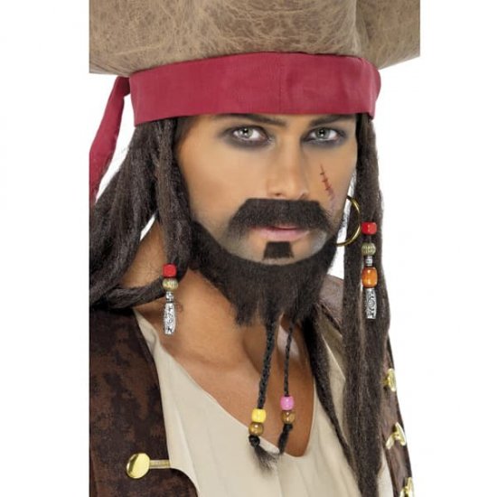 3 Piece Pirate Beard Set - Click Image to Close