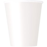 9oz Bright White Paper Cups 8pk