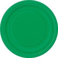 9" Emerald Green Paper Plates 8pk