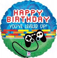 18" Game Controller Birthday Foil Balloons
