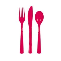 Ruby Red Assorted Cutlery 18pk