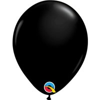 11" Onyx Black Latex Balloons 25pk