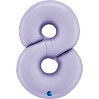 40" Grabo Satin Lilac Number 8 Shape Balloons