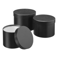 Set of 3 Hat Boxes - Black