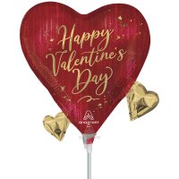 9" Happy Valentines Day Rouge Air Fill Balloons