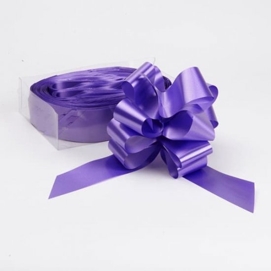 Oasis 2 Inch Purple Pull Bows x20 - Click Image to Close