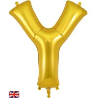 Oaktree Gold Letter Y Shape Balloons