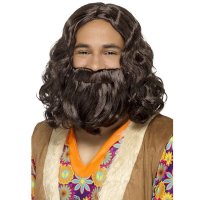 Hippie Beard And Wig