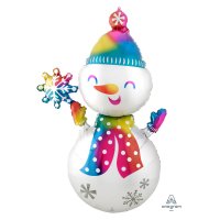 55" Satin Infused Snowman Super Shape Balloons