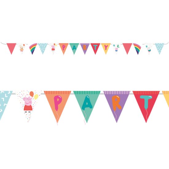 Peppa Pig Pennant Banner - Click Image to Close