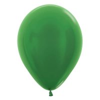 12" Metallic Green Latex Balloons 50pk