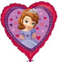 18" Sofia The First Love Foil Balloons