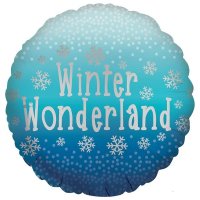 18" Satin Luxe Winter Wonderland Foil Balloons