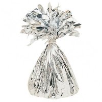 Silver Fringed Foil Balloon Weights 6oz