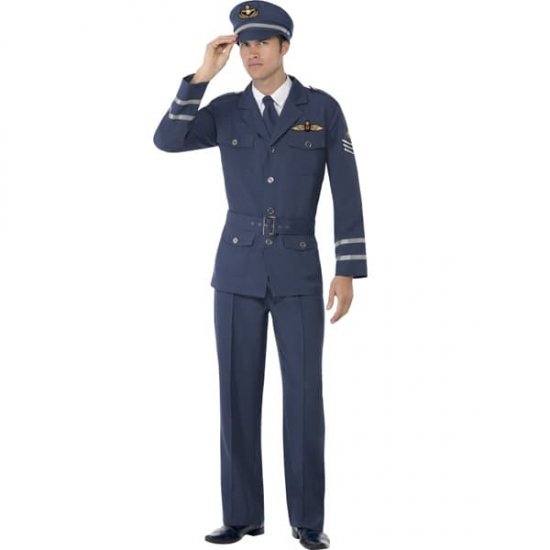 WW2 Air Force Captain Male Costumes - Click Image to Close