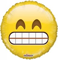 18" Smiley Teeth Emoji Foil Balloons