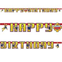 Fireman Sam Happy Birthday Letter Banner x1