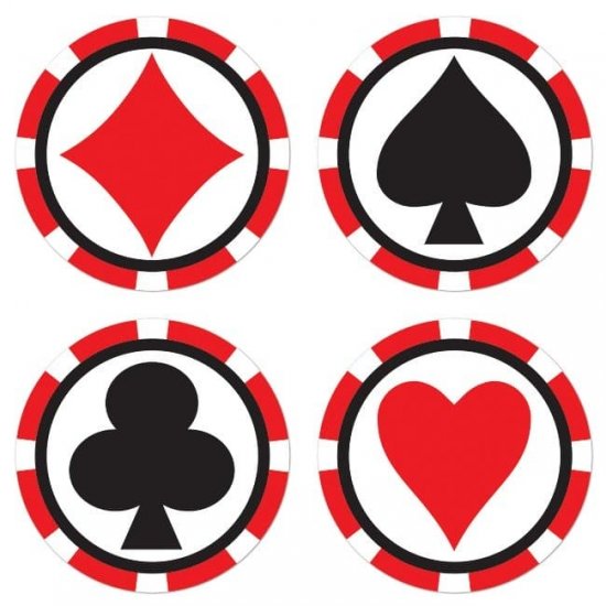 Casino Coasters 8pk - Click Image to Close