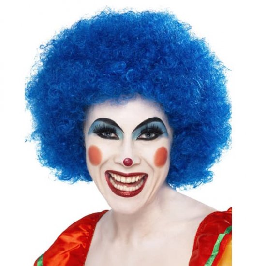 Blue 70s Funky Afro Wigs - Click Image to Close