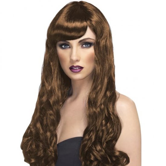 Brown Desire Wigs With Fringe - Click Image to Close