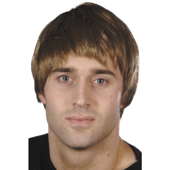 Short Brown Guy Wigs - Click Image to Close