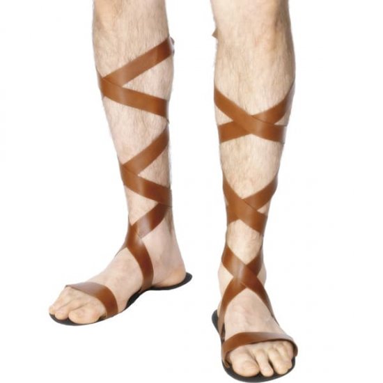 Brown Roman Sandals - Click Image to Close