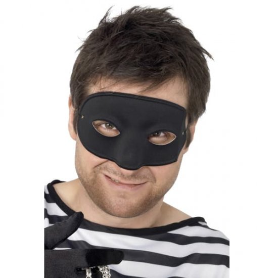 Black Cover Nose Burglar Eyemasks - Click Image to Close