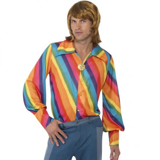 70s Disco Rainbow Shirt - Click Image to Close