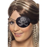 Diamante Motif Pirate Eyepatch