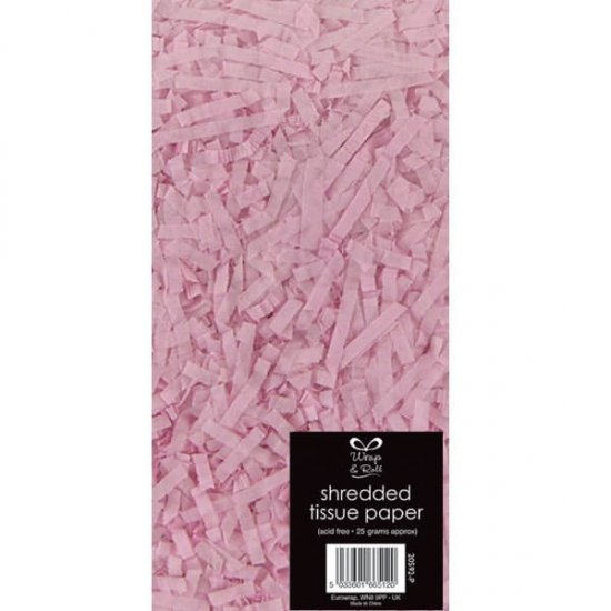 Pink Shredded Tissue Paper - Click Image to Close