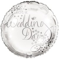 18" On Your Wedding Day Foil Balloons