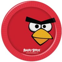 Angry Birds Paper Plates x8