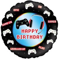 18" Happy Birthday Controller Foil Balloons