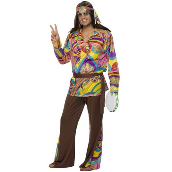Psychedelic Hippie Man Costumes - Click Image to Close