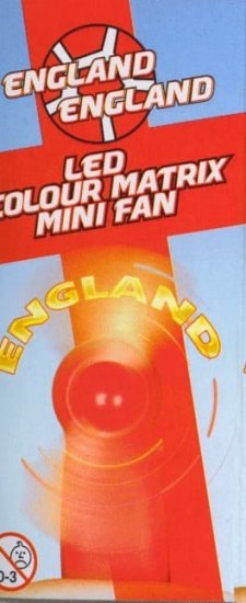 Mini England St George Fan - Click Image to Close