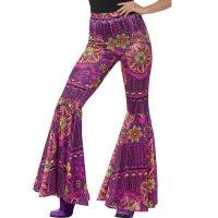 Ladies Psychedelic Flared Trousers