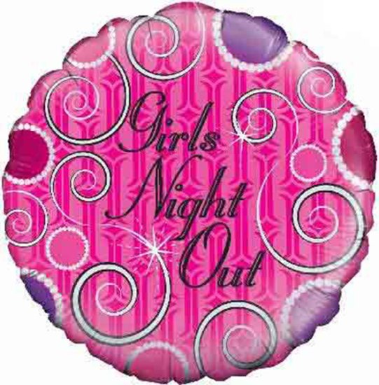 18" Girls Night Out Foil Balloons - Click Image to Close