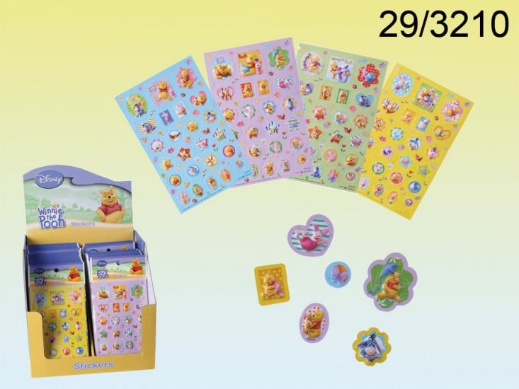Winnie The Pooh Pop Up Stickers x1Sheet - Click Image to Close