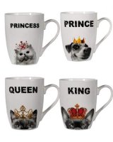 Royal Cats And Dog Porcelain Mug