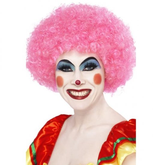 Pink 70s Funky Afro Wigs - Click Image to Close