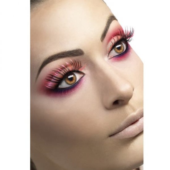 Pink And Black Eyelashes - Click Image to Close