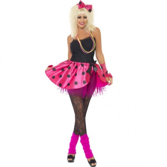 80s Neon Pink Tutu Instant Kit - Click Image to Close