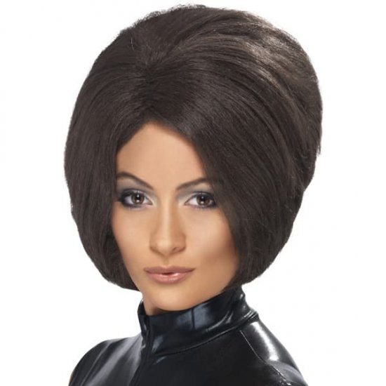 Back To The 90's Posh Power Short Brown Wigs - Click Image to Close